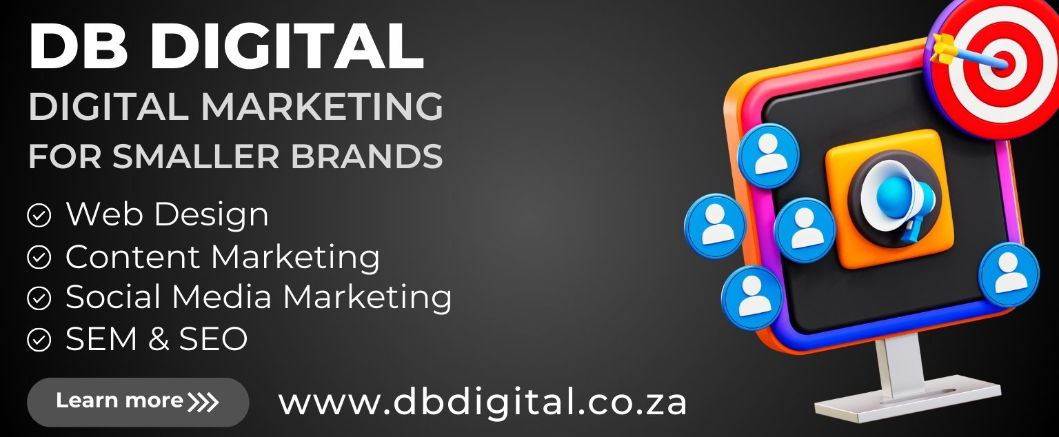 DB Digital, a digital marketing agency in Cape Town, specializes in web design, content marketing, social media marketing, SEM, and SEO services for smaller brands. Visit www.dbdigital.co.za to learn more.